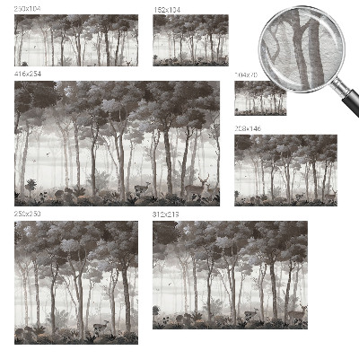 Kwalitatief fotobehang Bosmagie