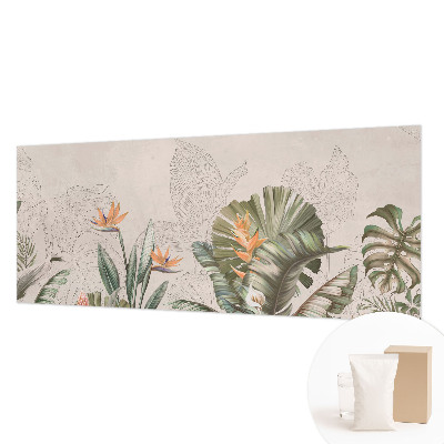 Uniek fotobehang Tropische bloemen