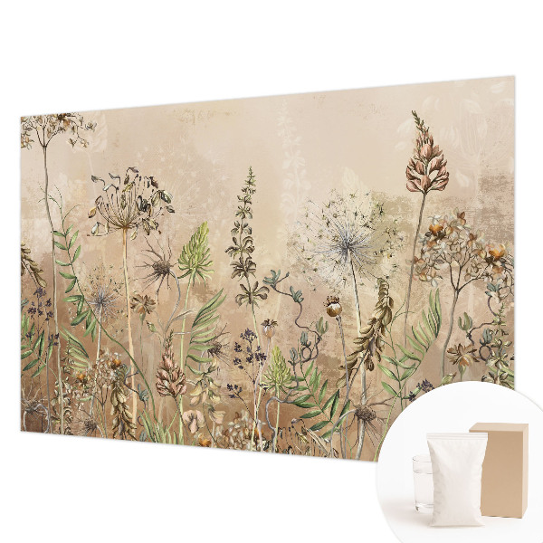 Vliesbehang fotobehang Rustieke bloemen