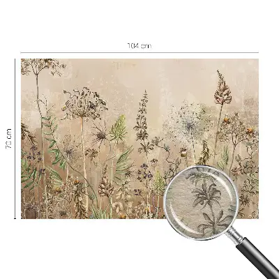 Vliesbehang fotobehang met een rustiek bloemmotief