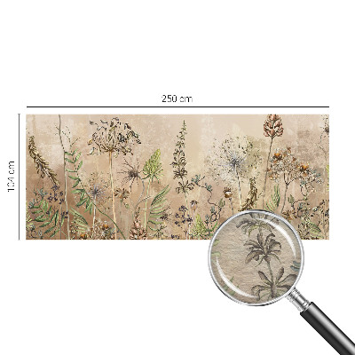 Vliesbehang fotobehang Rustieke bloemen