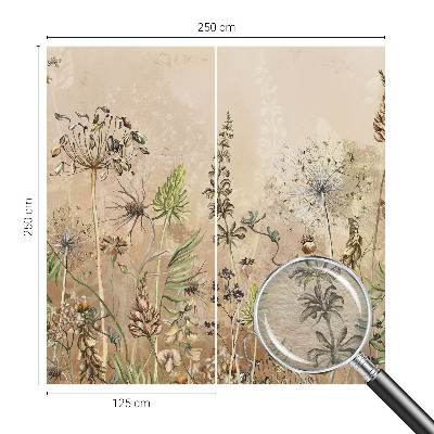 Vliesbehang fotobehang Rustieke bloemen