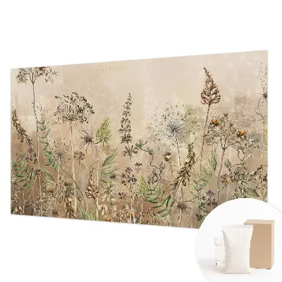 Vliesbehang fotobehang met een rustiek bloemmotief
