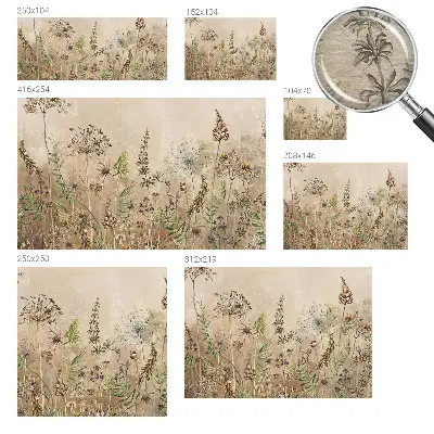 Vliesbehang fotobehang met een rustiek bloemmotief