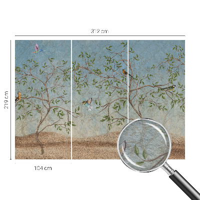 Fotobehang vlies Vogels in de bomen