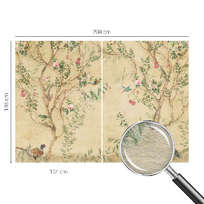 Vlies fotobehang Bloemaccenten