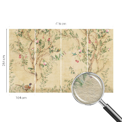 Vlies fotobehang Bloemaccenten