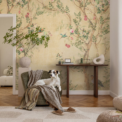 Vlies fotobehang Bloemaccenten