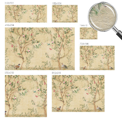 Vlies fotobehang Bloemaccenten