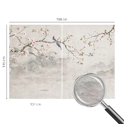 Fotobehang vliesbehang met een oosters landschap