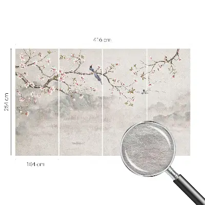 Fotobehang vliesbehang met een oosters landschap