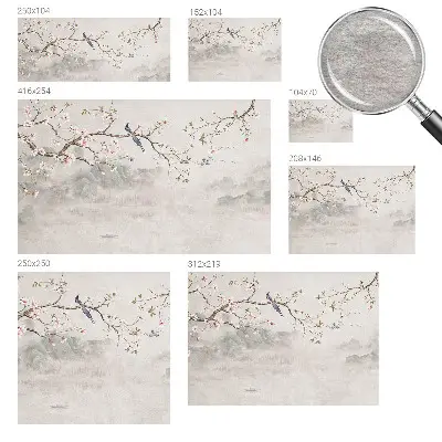 Fotobehang vliesbehang met een oosters landschap