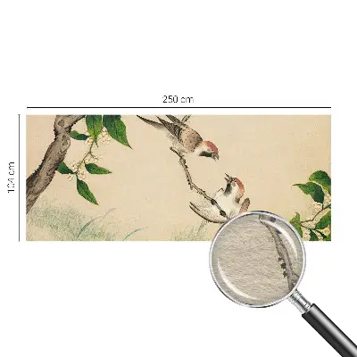 Vliesbehang fotobehang in klassiek duo-design