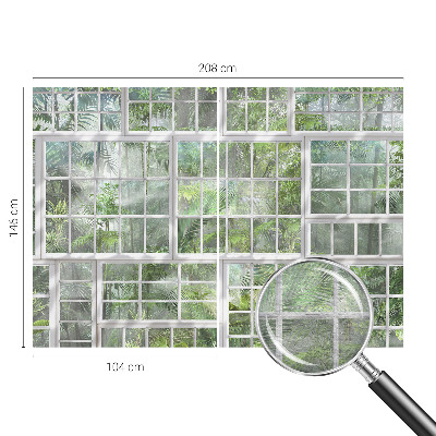 Vliesbehang fotobehang woonkamer Groen bos