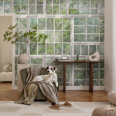 Vliesbehang fotobehang woonkamer Groen bos