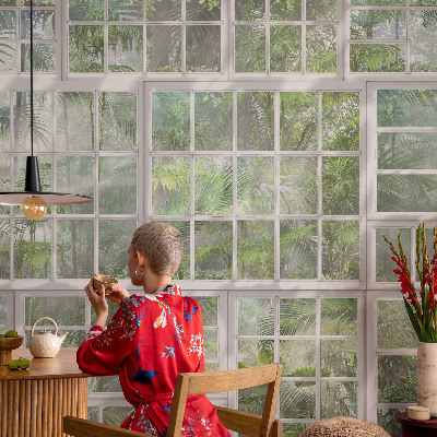 Vliesbehang fotobehang woonkamer Groen bos