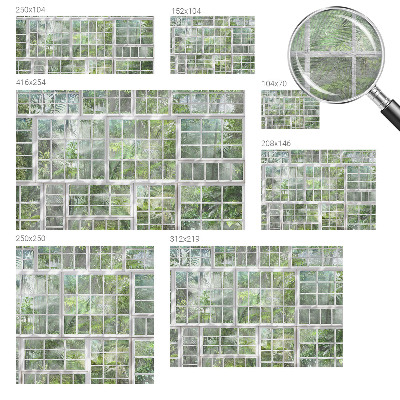 Vliesbehang fotobehang woonkamer Groen bos