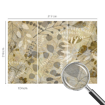 Muur behang Takbladeren