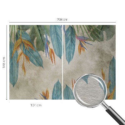 Fotobehang op maat Tropische bloemen