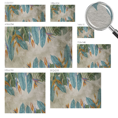 Fotobehang op maat Tropische bloemen