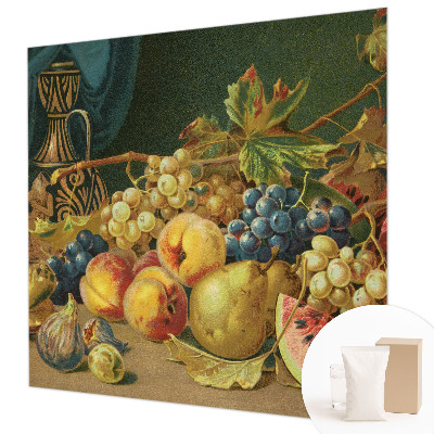 Fotobehang naadloos met een fruitig ontwerp