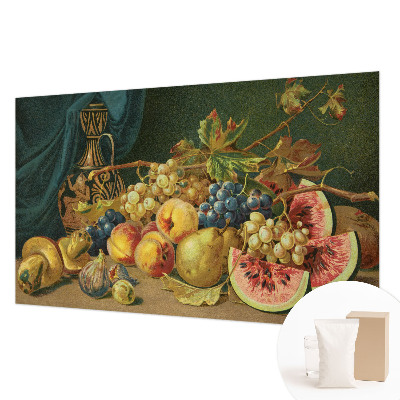 Fotobehang naadloos met een fruitig ontwerp