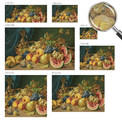 Fotobehang naadloos met een fruitig ontwerp