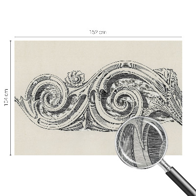 Foto behang op maat Plantenornament