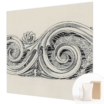 Foto behang op maat Plantenornament