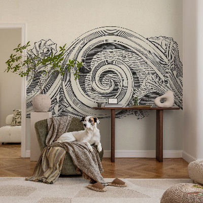 Foto behang op maat Plantenornament