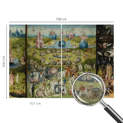 Naadloos fotobehang met het motief 'De geheime tuin'