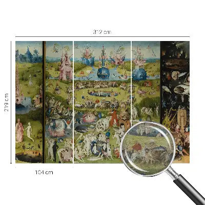 Naadloos fotobehang met het motief 'De geheime tuin'
