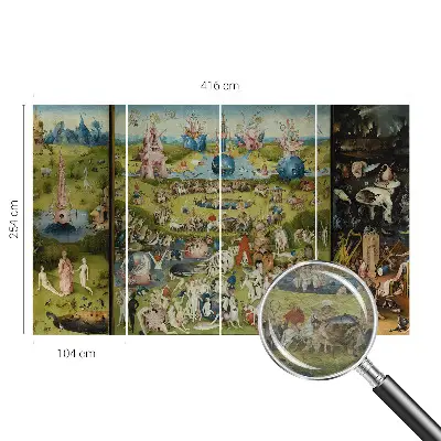 Naadloos fotobehang met het motief 'De geheime tuin'