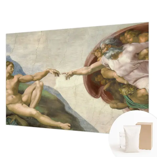 Fotobehang woonkamer met een ontwerp met spiritueel contact