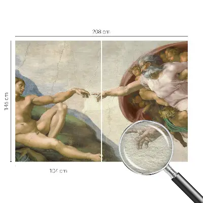 Fotobehang woonkamer met een ontwerp met spiritueel contact