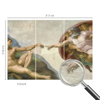 Fotobehang woonkamer met een ontwerp met spiritueel contact