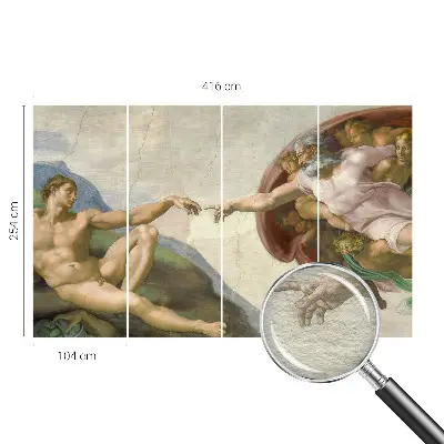 Fotobehang woonkamer met een ontwerp met spiritueel contact