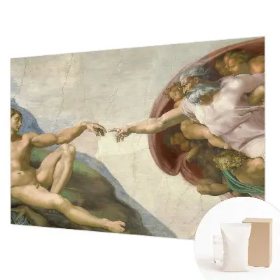 Fotobehang woonkamer met een ontwerp met spiritueel contact
