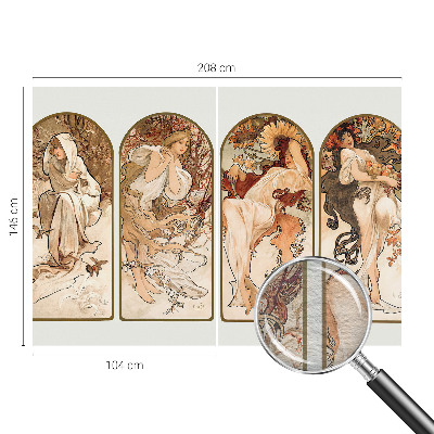 Fotobehang slaapkamer Poriën van vrouwen