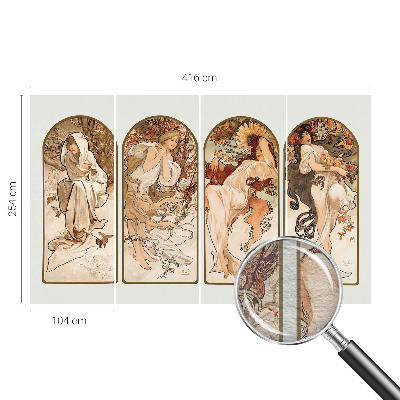 Fotobehang slaapkamer Poriën van vrouwen