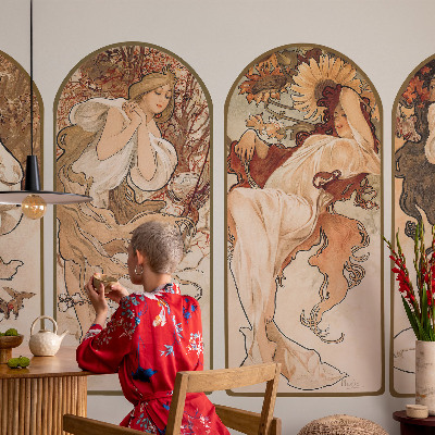 Fotobehang slaapkamer Poriën van vrouwen