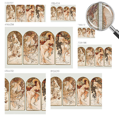 Fotobehang slaapkamer Poriën van vrouwen