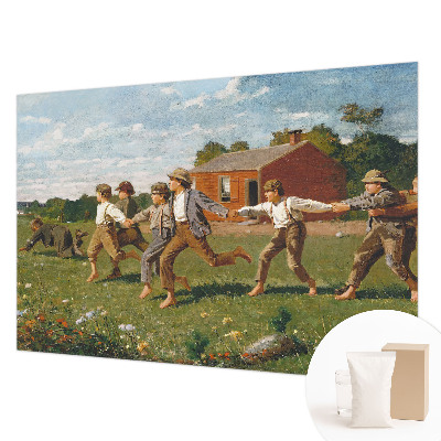 Fotobehang voor de woonkamer met een vrolijk en speels ontwerp