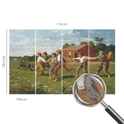 Fotobehang voor de woonkamer met een vrolijk en speels ontwerp