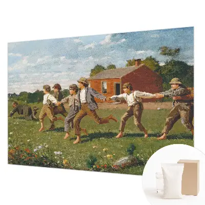 Fotobehang voor de woonkamer met een vrolijk en speels ontwerp