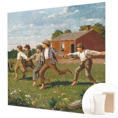 Fotobehang voor de woonkamer met een vrolijk en speels ontwerp