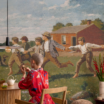 Fotobehang voor de woonkamer Vrolijk plezier
