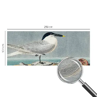 Uniek fotobehang met een ornithologisch elegant ontwerp