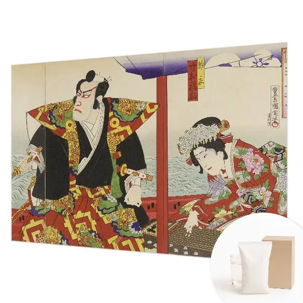 Modern fotobehang met een ontwerp van Japans theater