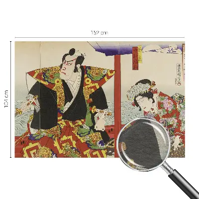 Modern fotobehang met een ontwerp van Japans theater